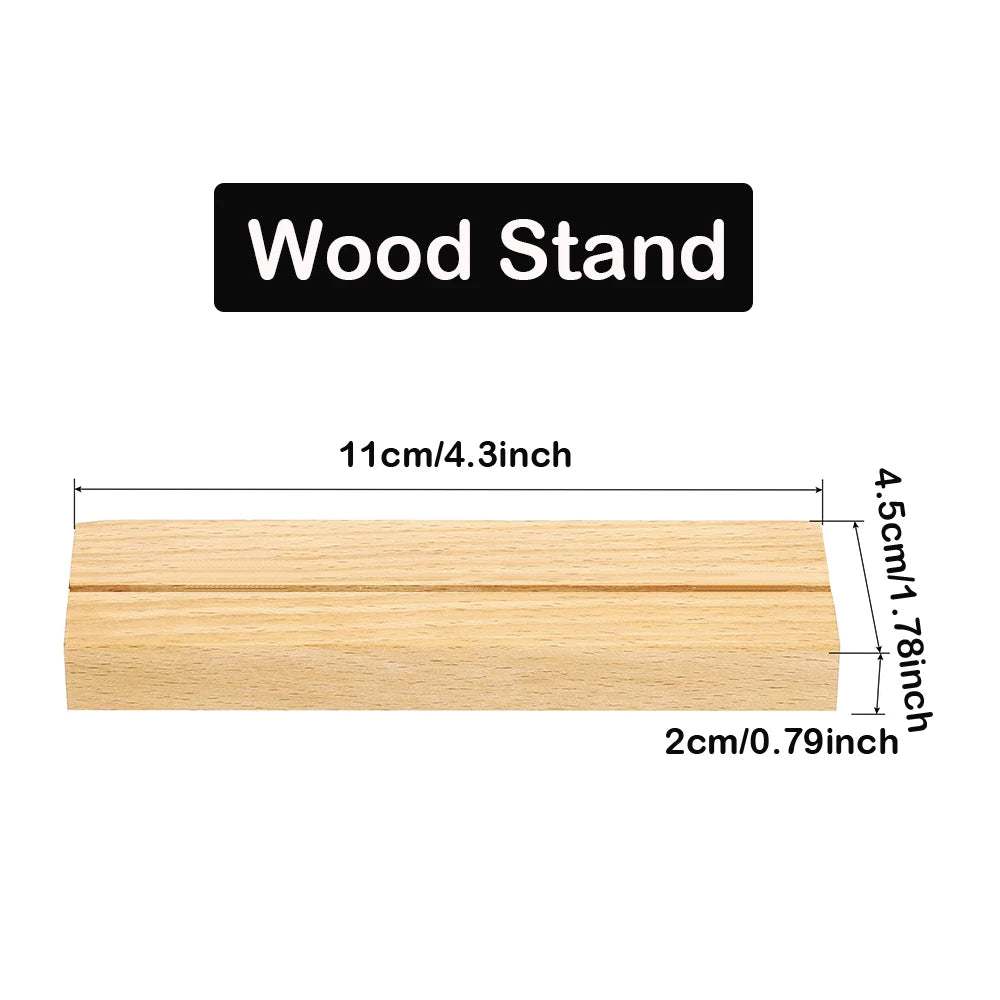 Wood Stand Just for Our Store Music Plaque Home Office Desk Decoration Gifts